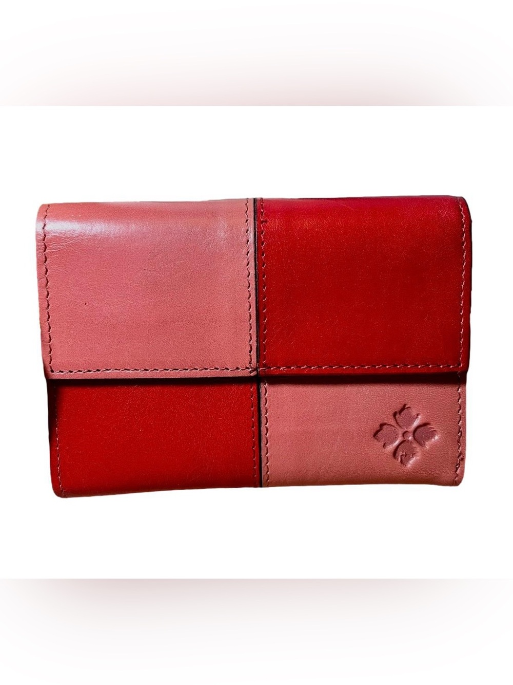 NWT Patricia Nash Woodstock Color Block Leather Wallet